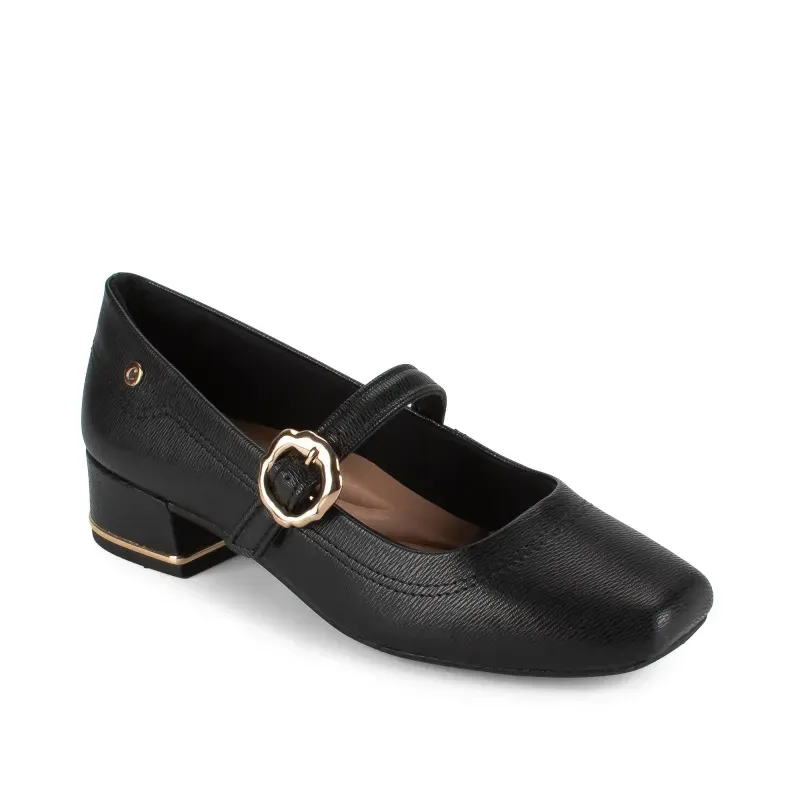Scarpin Campesi Liora Feminino Preto Calce Fácil 34