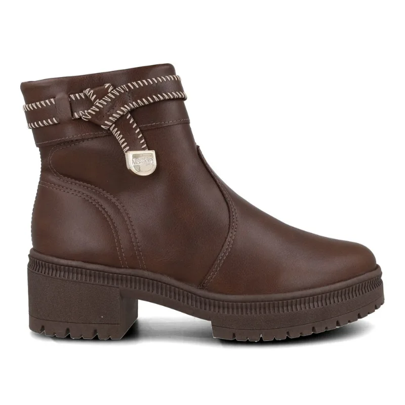 Bota Mississipi Coturno Urbano Feminina Cacau 38