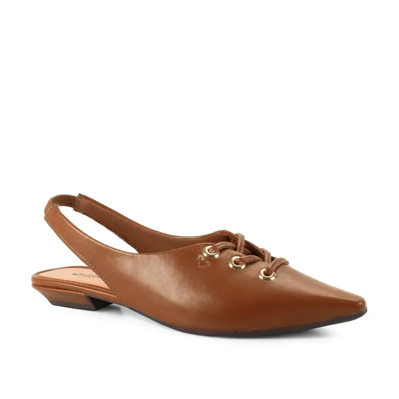 Sapato Scarpin Mississipi Slingback Feminino Caramelo 39