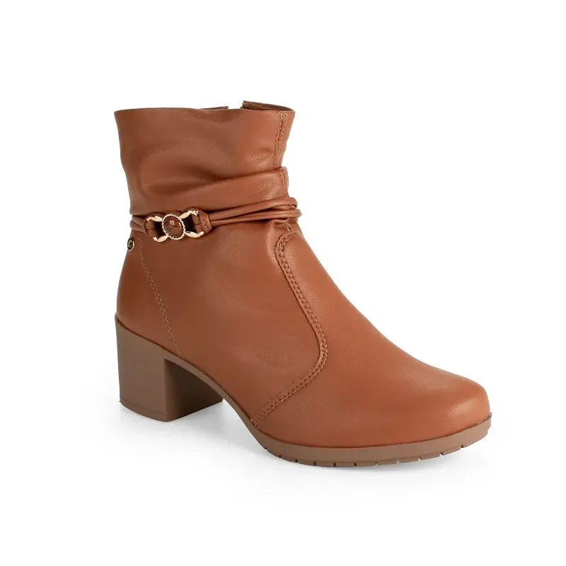 Bota Campesí de Cano Curto Caramelo 37