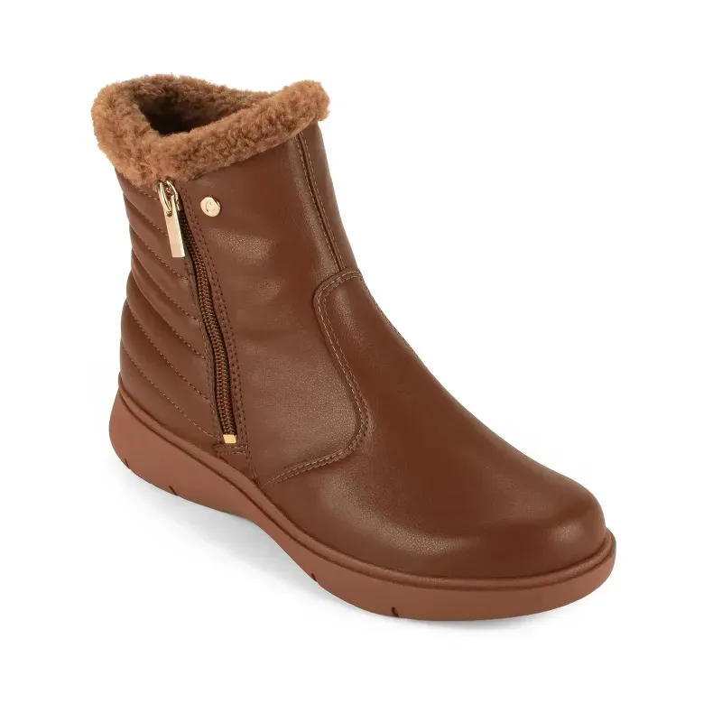 Bota Campesi Cano Curto Feminina Caramelo 34