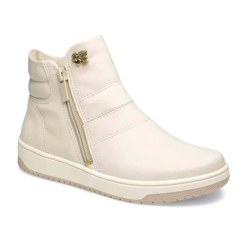 Bota Pink Cats Cano Baixo Feminina Bege Claro 34