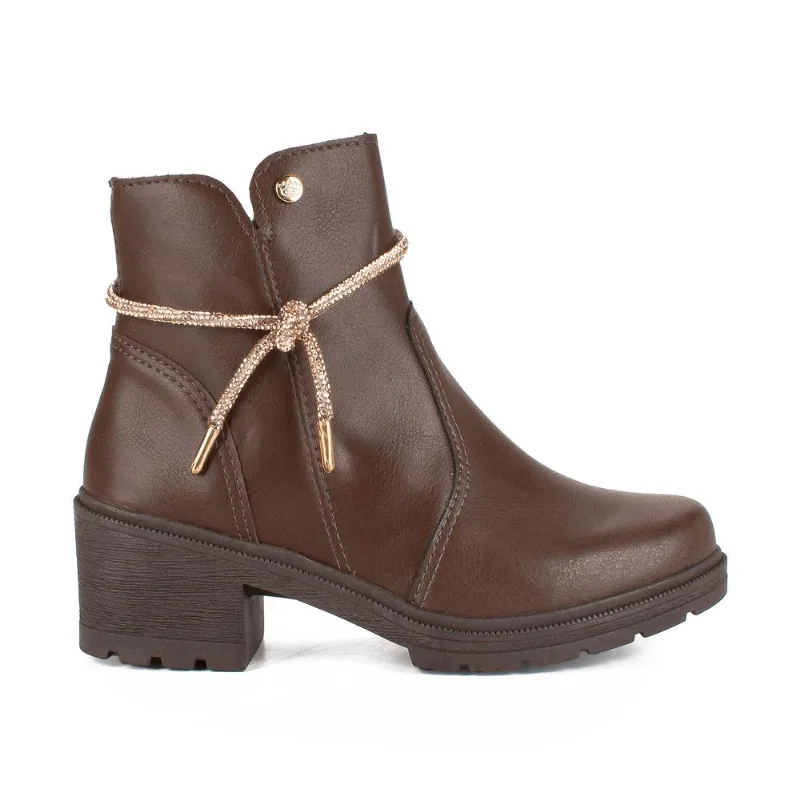 Bota Pink Cats Infantil Feminina Café 34