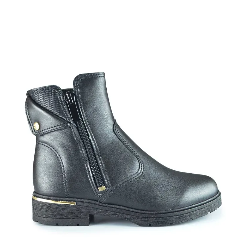 Bota Cano Curto Infantl Pink Cats Feminina V6072 004 BERTELI PRETO 34