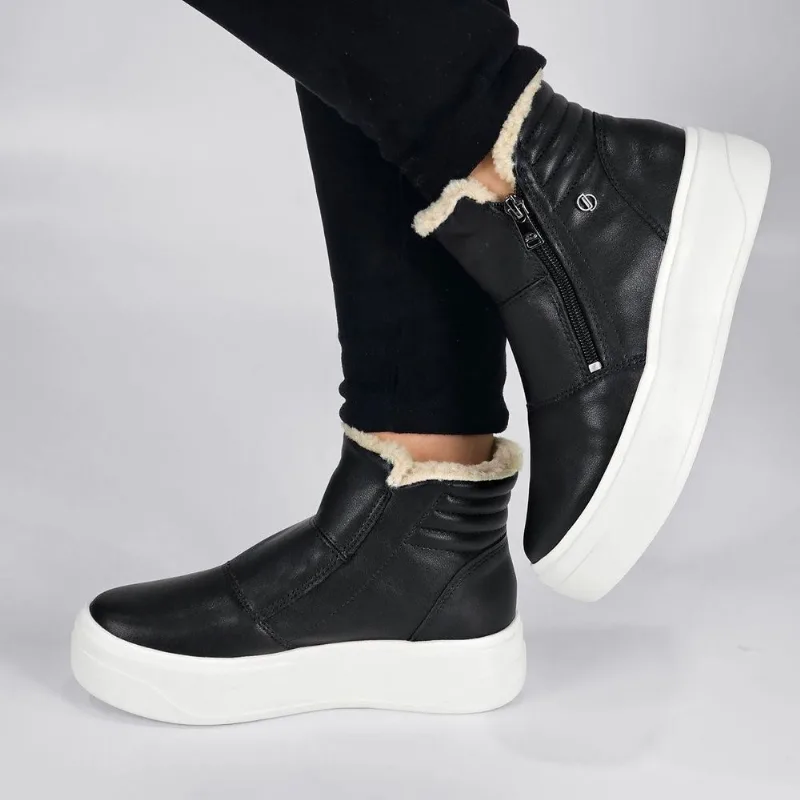 Tênis Abotinado Dakota Forro de Lã e Sola Alta D2811 34 / Preto