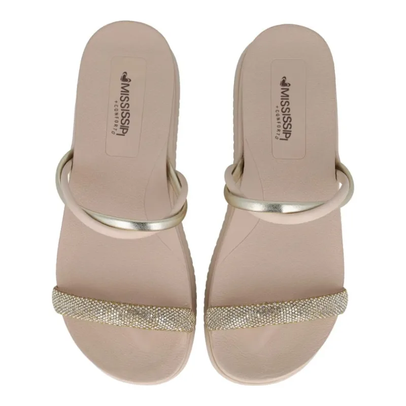 Tamanco Mississipi Flatform Feminina Dourado 37