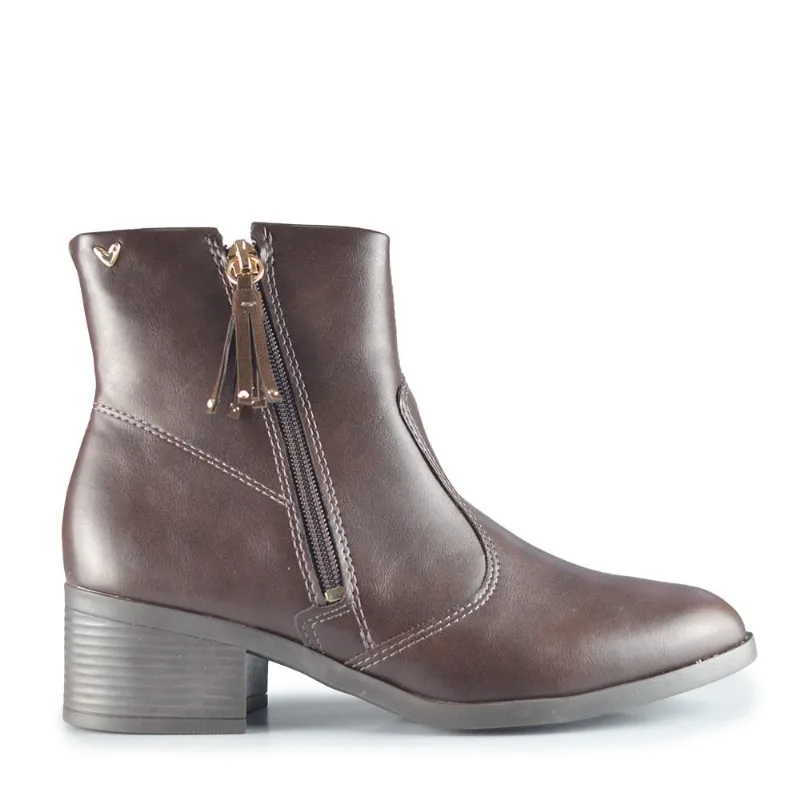 Bota Cano Curto Mississipi Feminina JI442 002 GALBANI CAFE 39