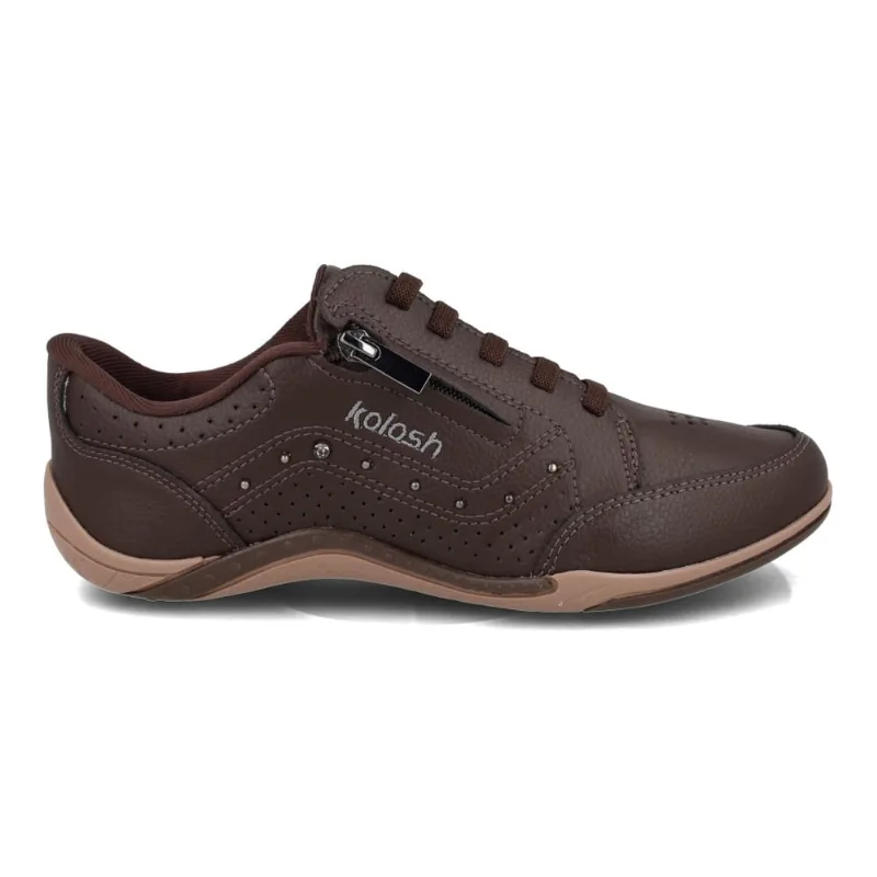 Tênis Casual Kolosh Feminino Chocolate 35