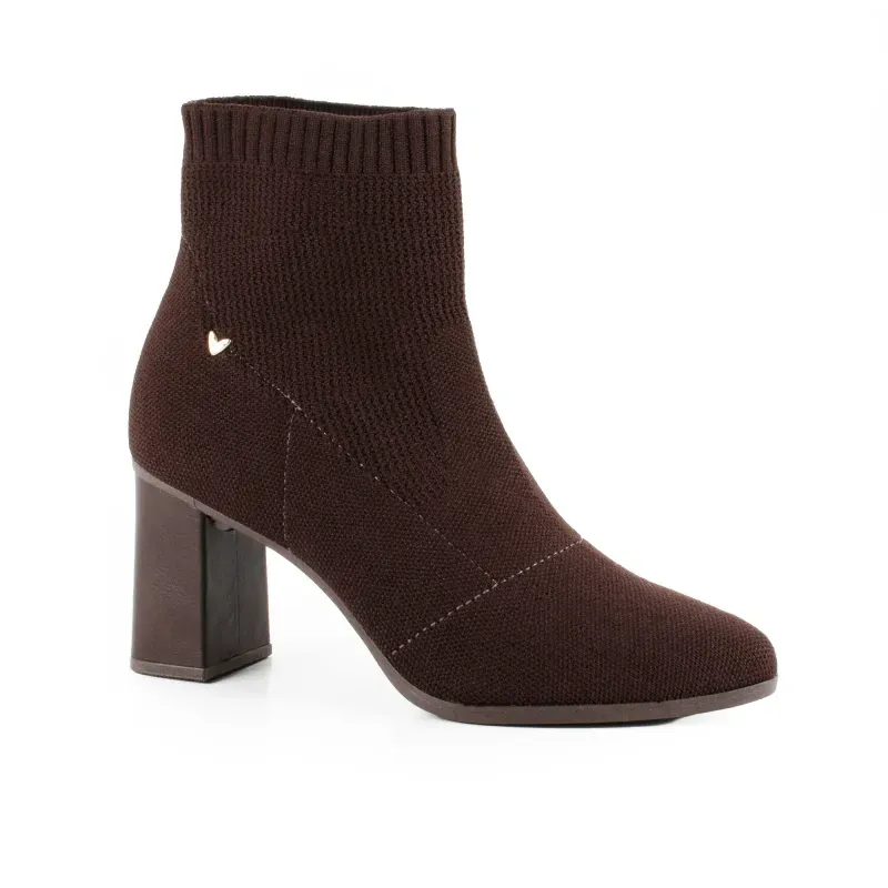 Bota Mississipi Cano Curto Feminina Bloco Café 39