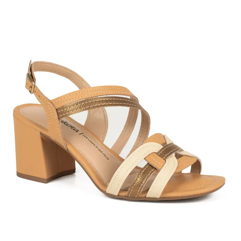 Sandália Dakota Salto Bloco Feminina Multicolor 39