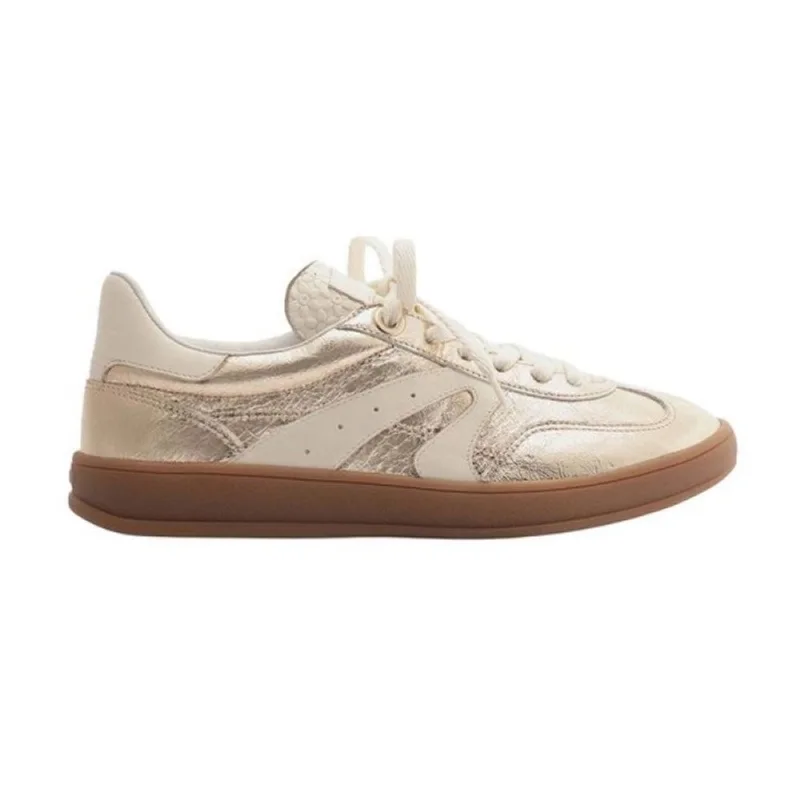 Tênis Arezzo Casual Detalhe Lateral Urbano 39 / Dourado