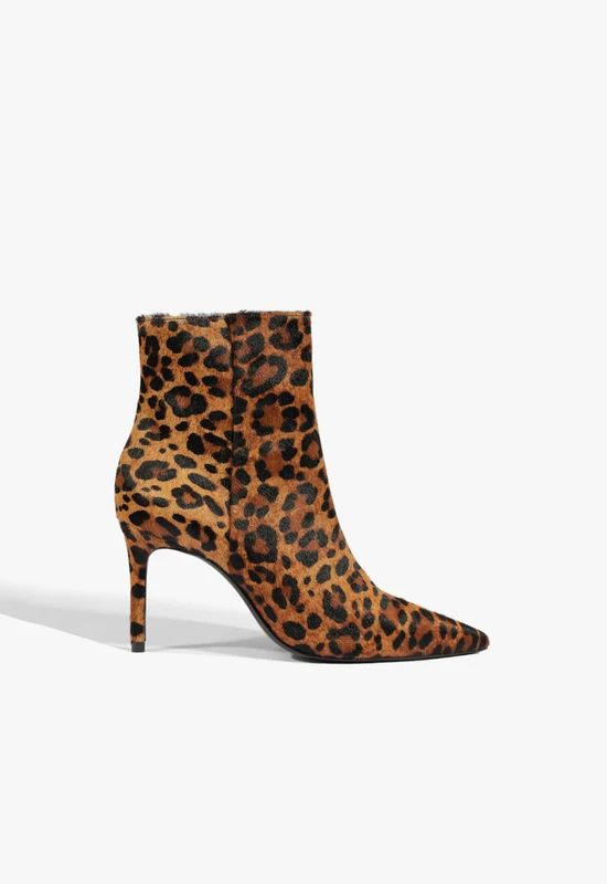 Mikki Hair Calf Bootie 9 / Leopard / Hair Calf