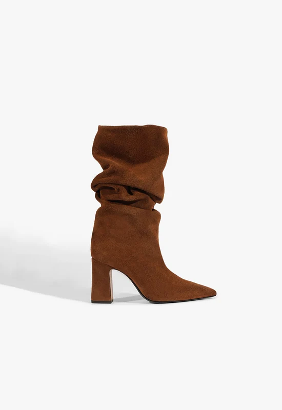 Harriet Suede Boot 7 / Pecan Brown / Suede