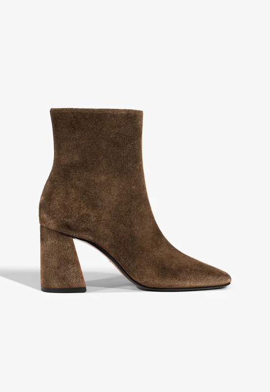 Leia Suede Bootie 9 / Pecan Brown / Suede