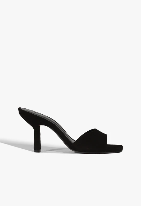 Posseni Suede Sandal 6.5 / Black / Suede