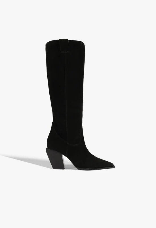 Maine Up Suede Boot 6.5 / Black / Suede
