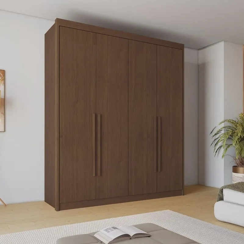 Guarda-Roupa Casal 4 Portas 4 Gavetas Eloa