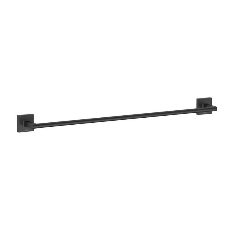 Kit Com 3 Toalheiro De Barra 600mm Up Design Moderno Preto Matte