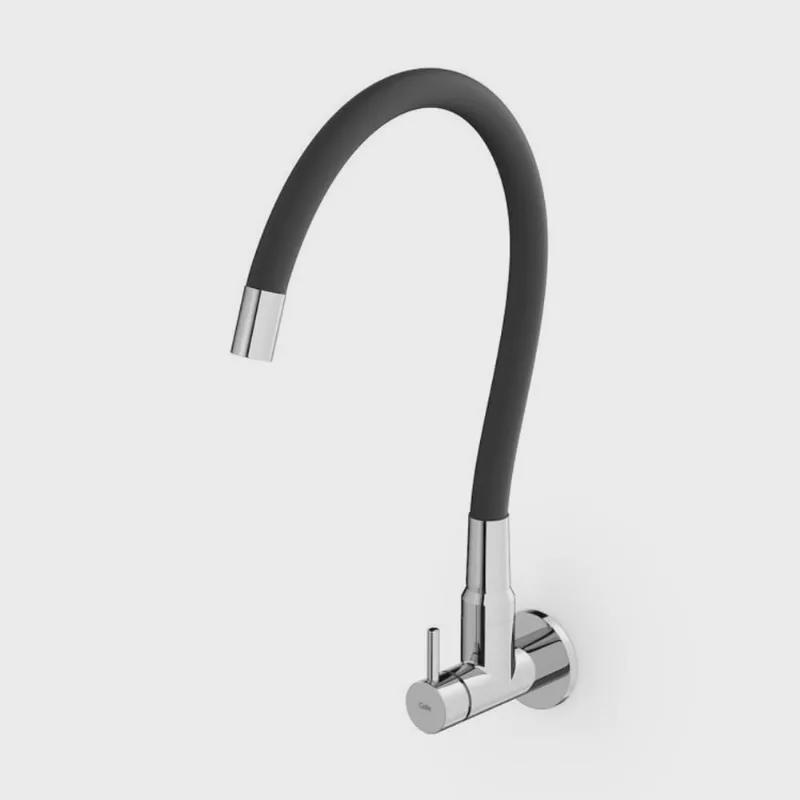 Kit com 3 Torneira Cozinha Parede Bica Flexivel Celite Colors Cromado
