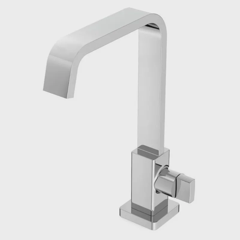 Kit com 3 Torneira para Banheiro de Mesa Bico Alta Virtus Roca Cromado