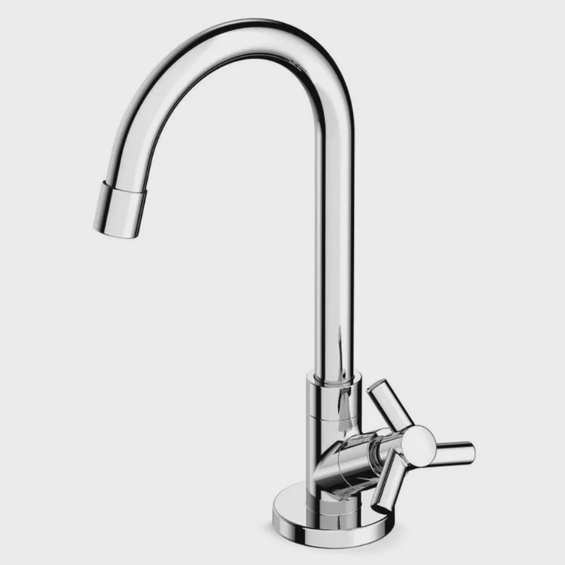 Kit com 3 Torneira para Lavatório de Mesa Bica Alta Móvel Celite One Cromado