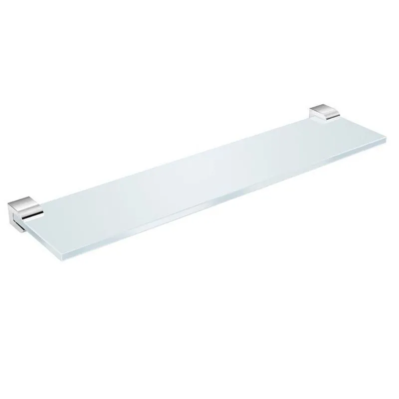 Kit Com 2 Praleteira De Acrílico 60cm Tempo Roca Prata Cromado