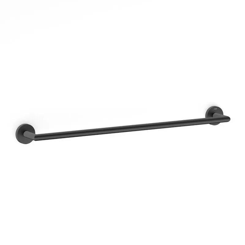 Kit Com 2 Toalheiro De Barra 600mm New City Preto Matte