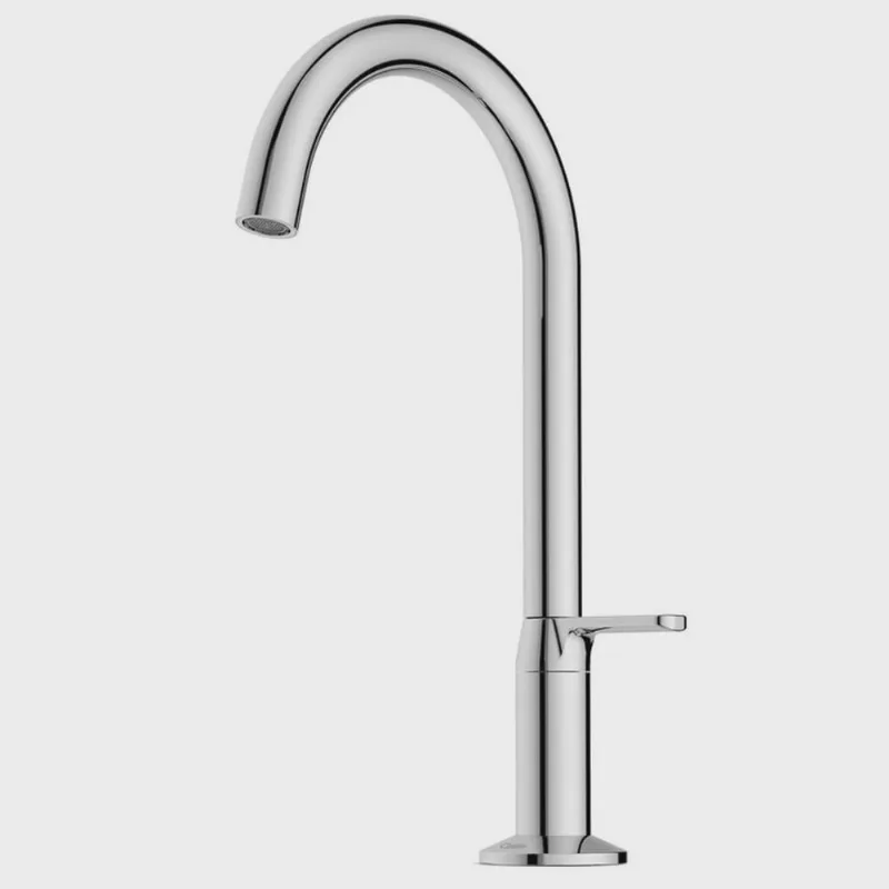 Kit com 2 Torneira para Lavatório de Mesa Bica Baixa Design Cromado