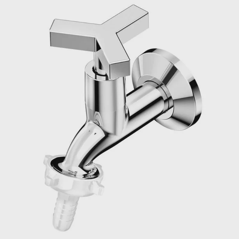Kit com 2 Torneira para Tanque e Jardim de Parede com Bico União Plástico Up