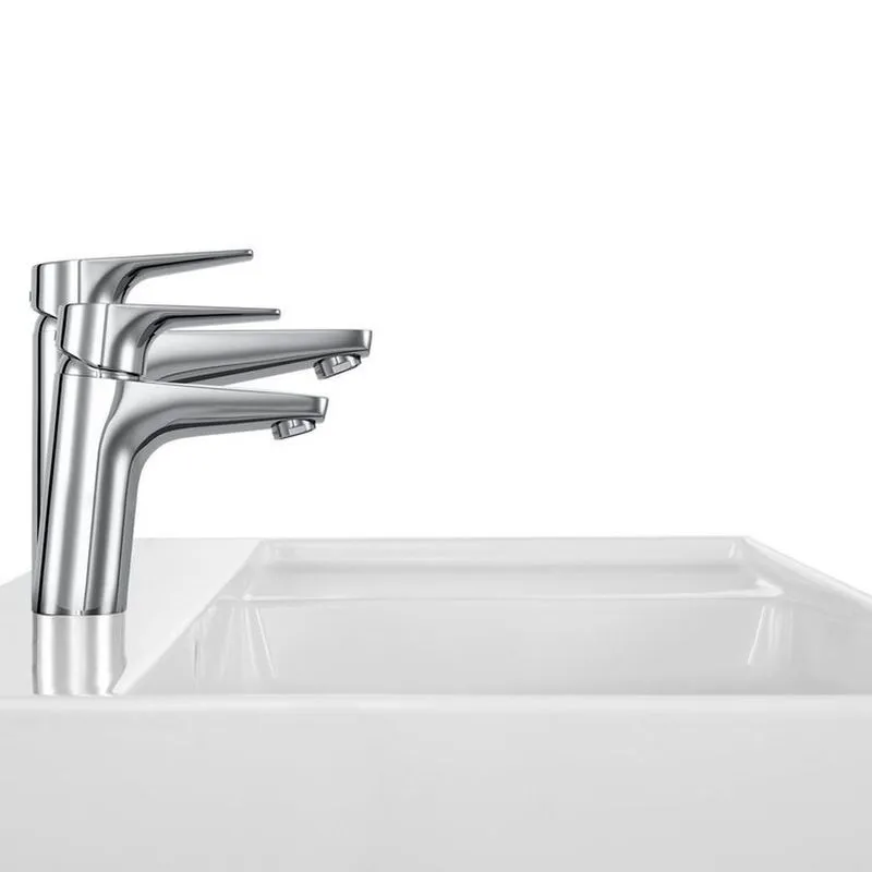 Kit Com 3 Monocomando Para Lavatório De Mesa De Bica Baixa Atlas Cromado