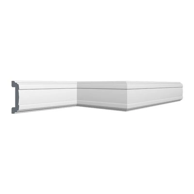 Kit 90m Linear Roda Meio Perfil De Poliestireno Cw13 Branco Homestar Branco