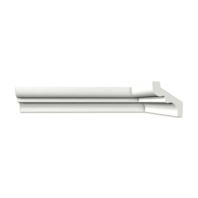Kit Com 15 Barras Roda Teto Perfil De Poliestireno S80 Homestar 30m Branco