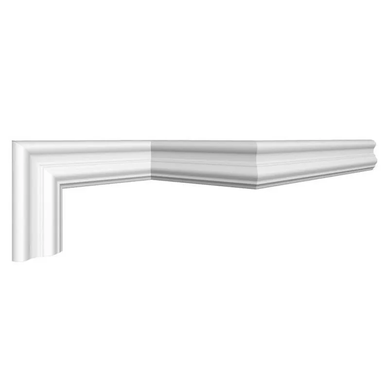 Kit 180m Linear Roda Meio I60 Perfil De Poliestireno Branco Homestar Branco