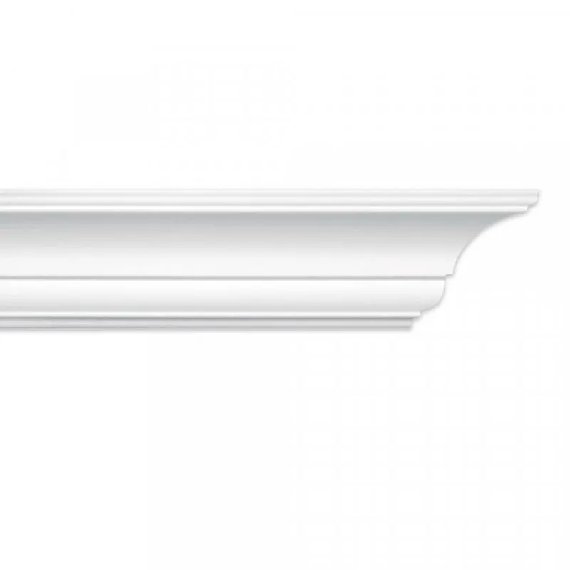Kit Com 20 Barras Roda Teto Perfil De Poliestireno As Homestar 40m Branco