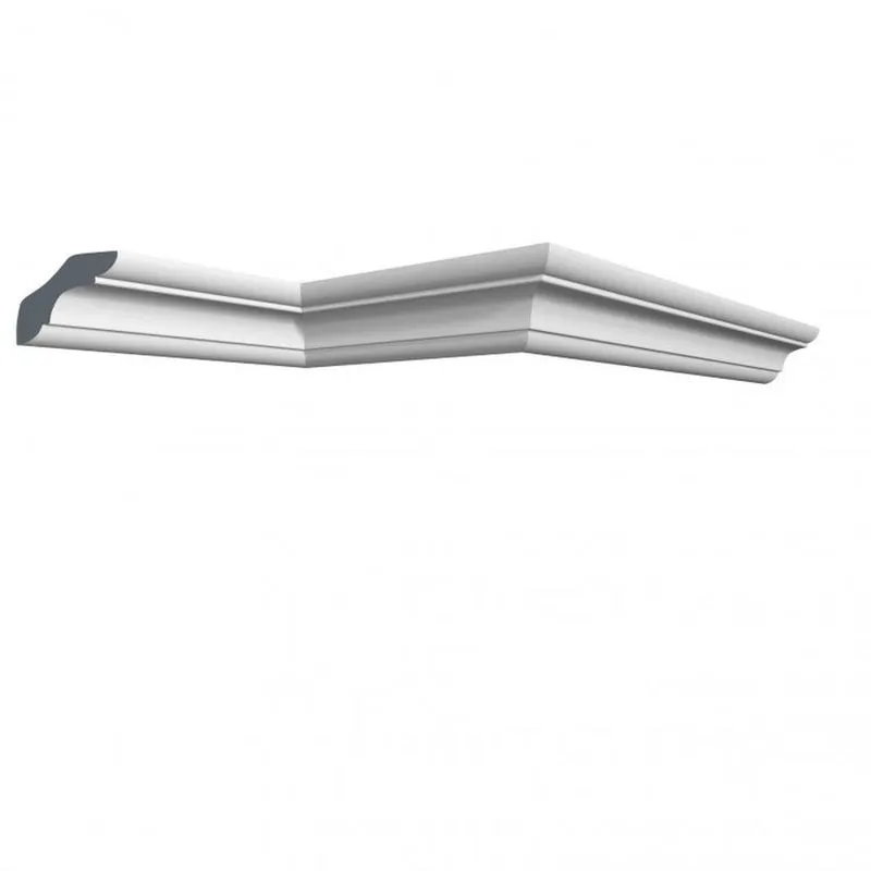 Kit Com 20 Barras Roda Teto Perfil De Poliestireno C70 Homestar 40m Branco