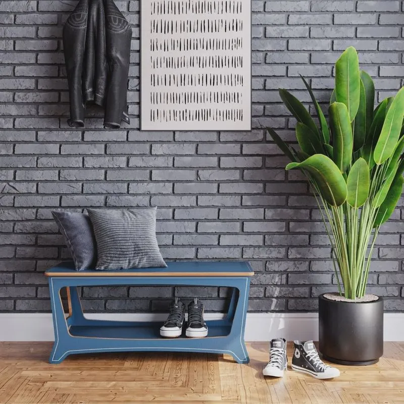 Sapateira para Quarto 100cm Chad 100% Mdf