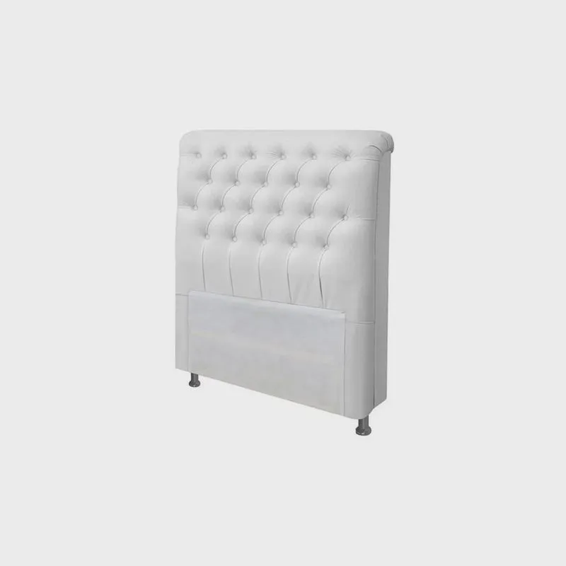 Cabeceira de Cama Box Solteiro 88cm Pádua Couro