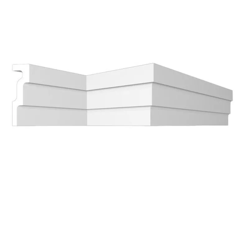 Kit 180m Linear Roda Teto Perfil De Poliestireno Up233 Homestar Branco