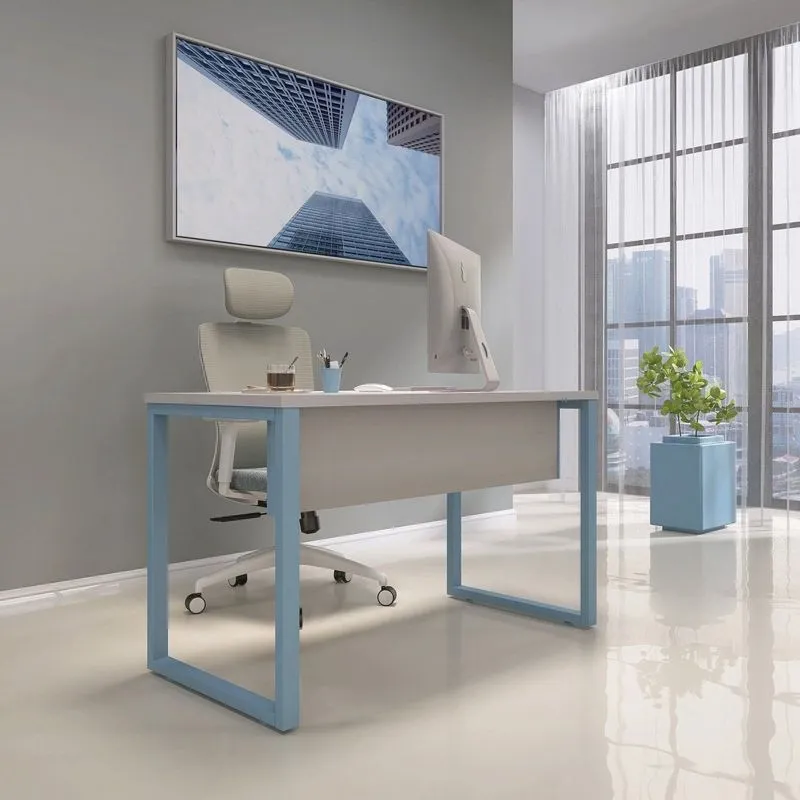 Mesa Madeira 134x60 Cm M134/60p25tub Cinza/azul