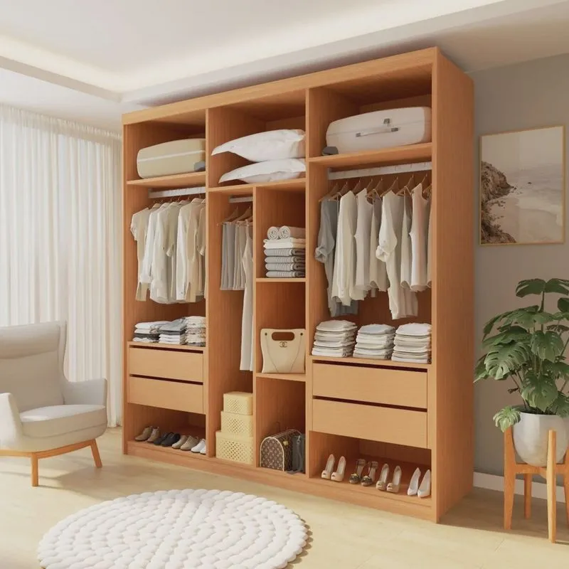Closet Casal sem Portas 4 Gavetas Miami