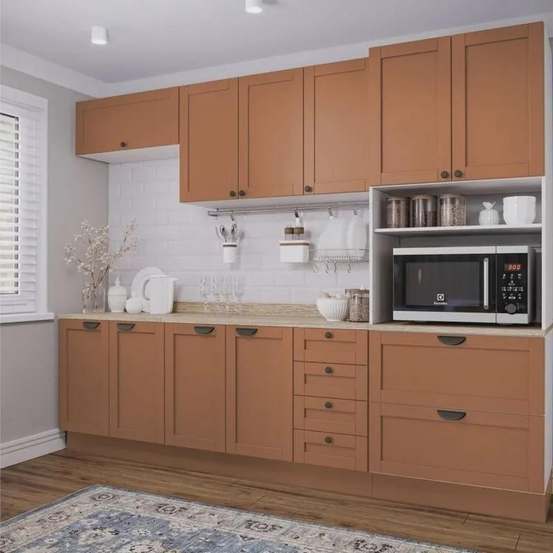 Cozinha Modulada 5 Peças 1 Torre 2 Aéreos 2 Balcões Arizona Arizona Cabecasa Madeiramadeira