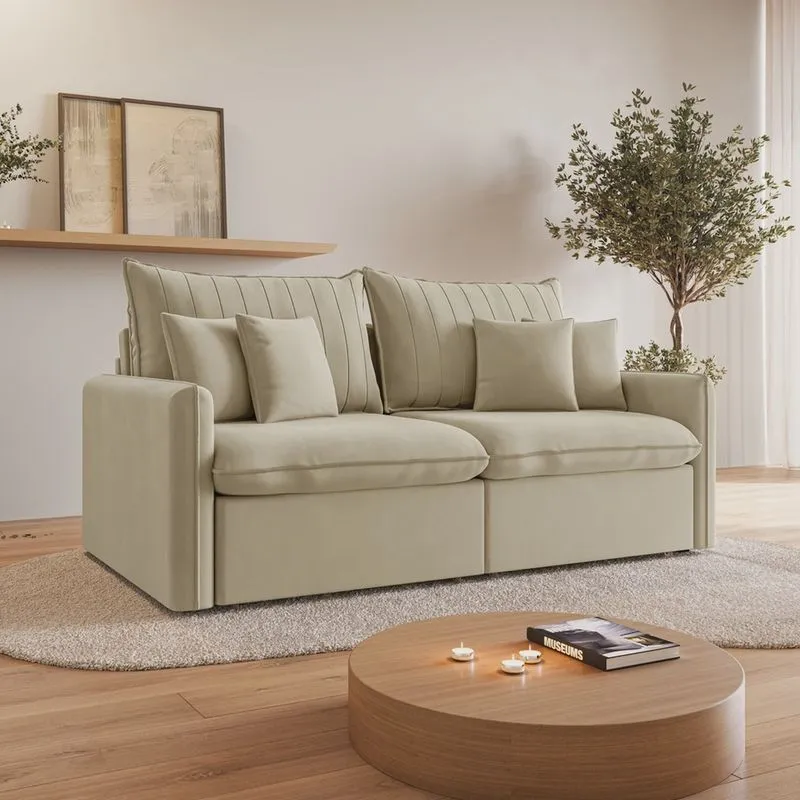 Sofá Cama Retrátil e Reclinável 200cm Colibri Cabecasa Madeiramadeira