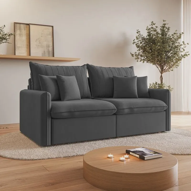 Sofá Cama Retrátil e Reclinável 200cm Colibri Cabecasa Madeiramadeira