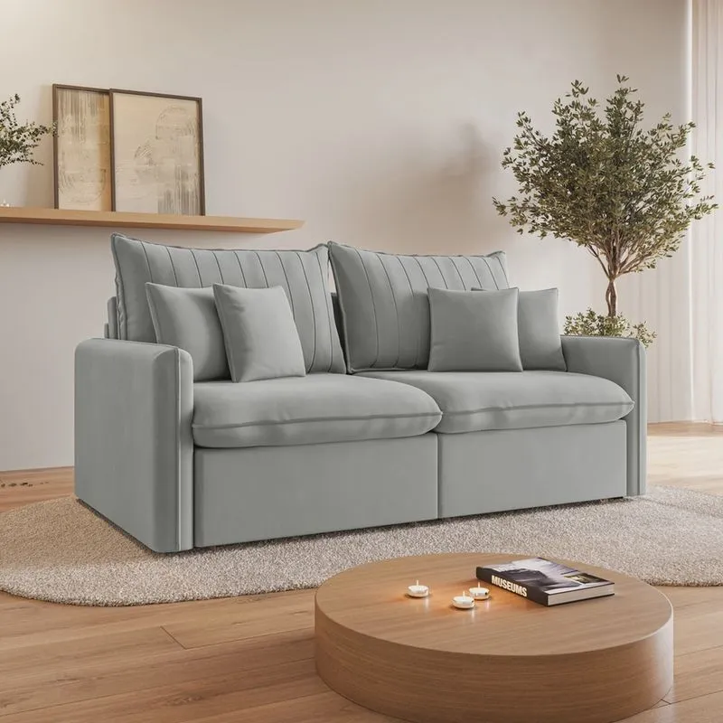 Sofá Cama Retrátil e Reclinável 200cm Colibri Cabecasa Madeiramadeira