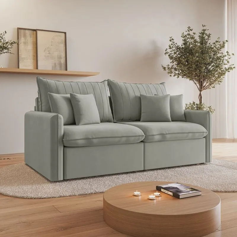 Sofá Cama Retrátil e Reclinável 200cm Colibri Cabecasa Madeiramadeira