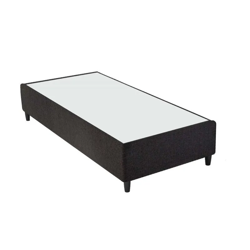 Base Box Solteiro Rustico Alpha 29cm X 88cm X 188cm Preto