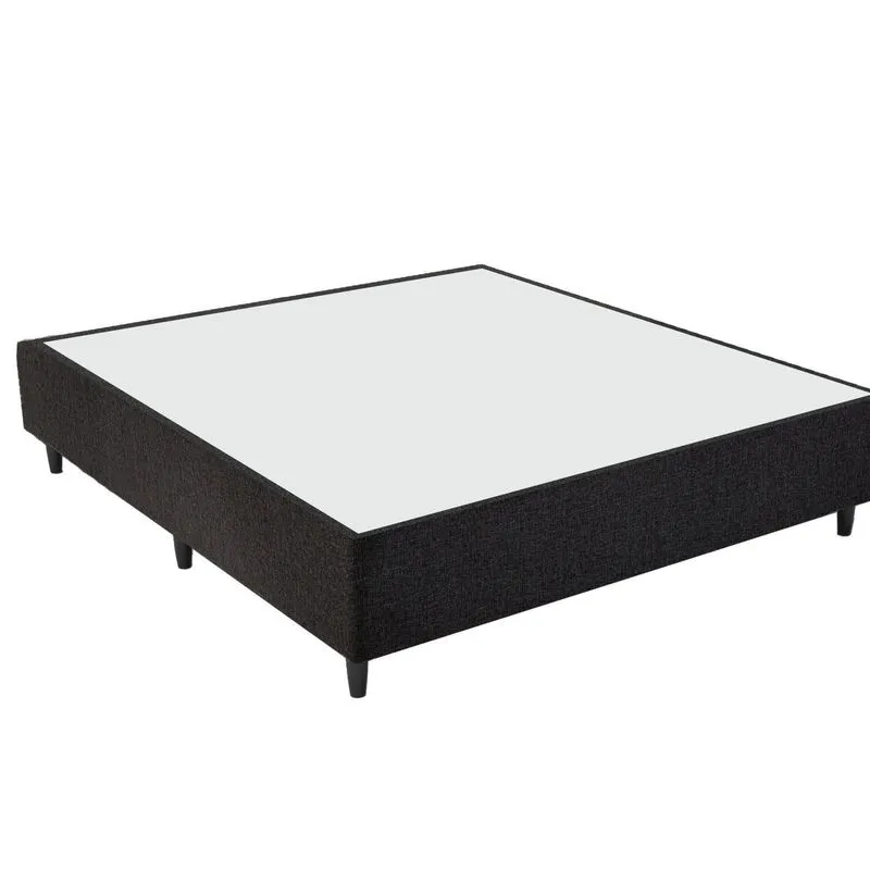 Base Box Casal Rustico Alpha 29cm X 138cm X 188cm Preto
