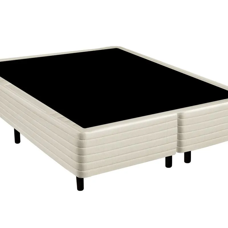 Base Box Solteiro Columbos 29cm X 158cm X198cm Bege