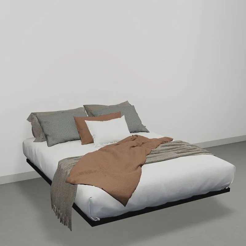 Cama Flutuante Casal Preto