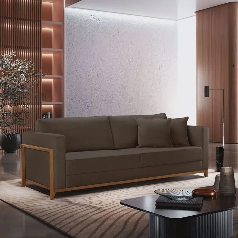 Sofá 3 Lugares Paris Veludo 1,94M